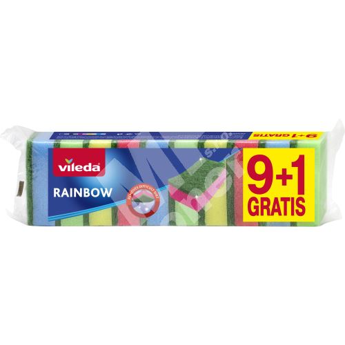 Vileda Style houbičky na nádobí s drátěnkou, 9 + 1 ks 1