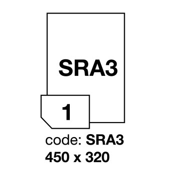 Samolepící etikety Rayfilm Office 320x450 mm 300 archů, laser, R0119.SRA3D