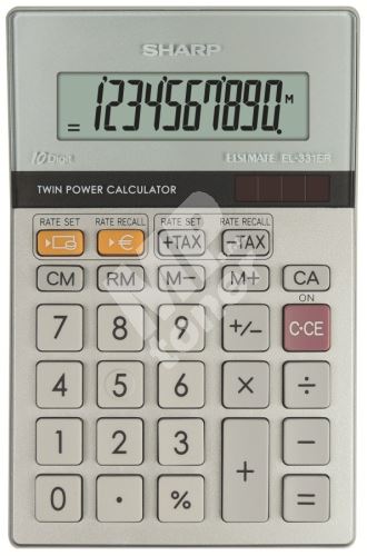 Kalkulačka Sharp EL-331ERB, stříbrná 1