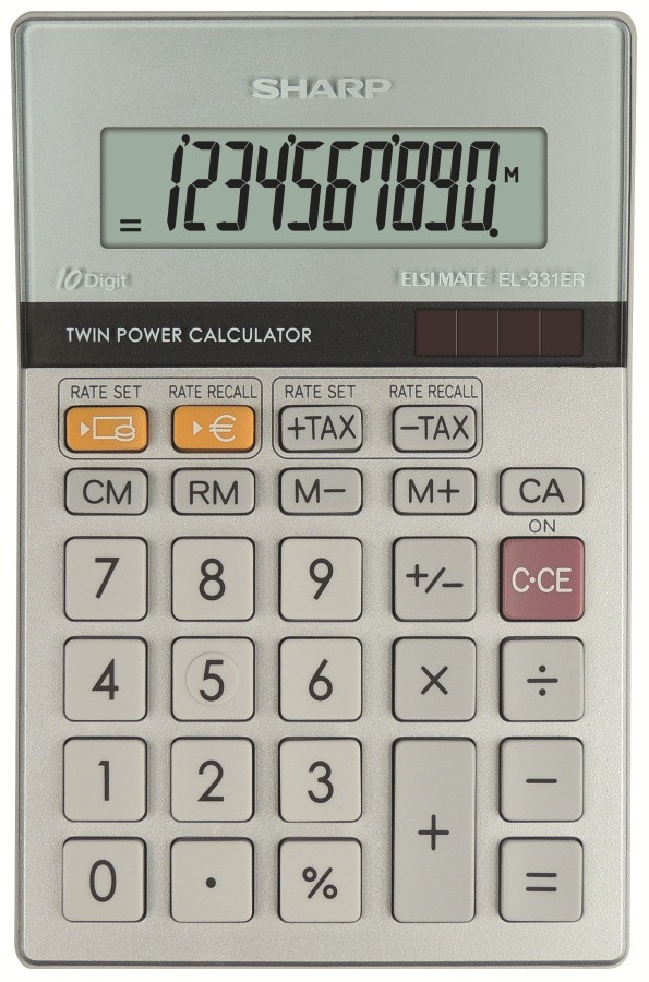 Kalkulačka Sharp EL-331ERB, stříbrná