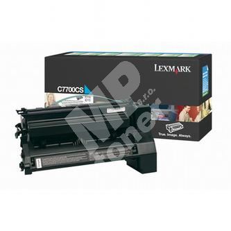 Toner Lexmark C770, C7700CS, modrá, originál 1