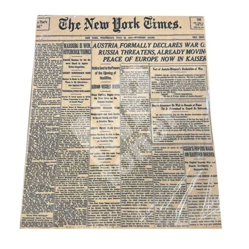Balicí papír novinový s voskem 33x40cm, 500ks 1