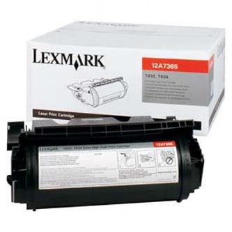 Toner Lexmark T630, T632, T634, X630, X632e, černá, 12A7365, originál