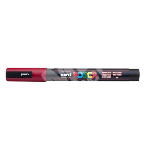 Uni Posca PC-3M akrylový popisovač, 0,9-1,3 mm, tm. červený 1