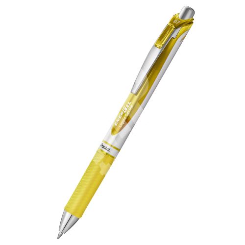Pentel EnerGel BL77, gelové pero, yellow 3