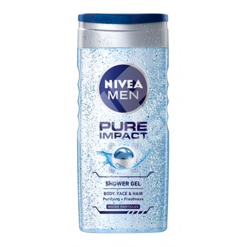 Nivea for Men Pure Impact sprchový gel na tělo, tvář a vlasy 250 ml 1