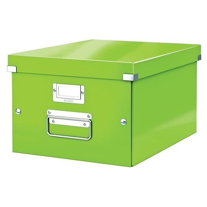 Úložná krabice Leitz Click & Store WOW, zelená, střední, A4
