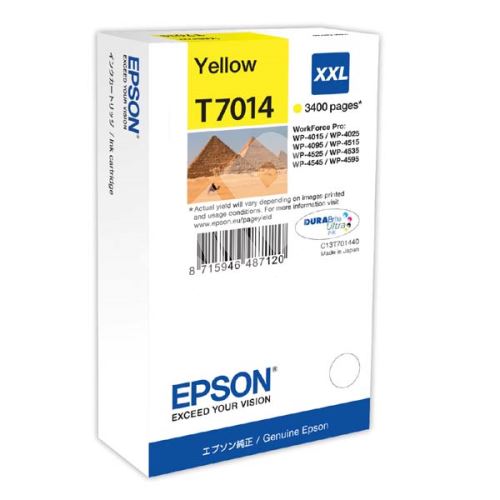 Cartridge Epson C13T70144010, yellow, XXL, originál 1
