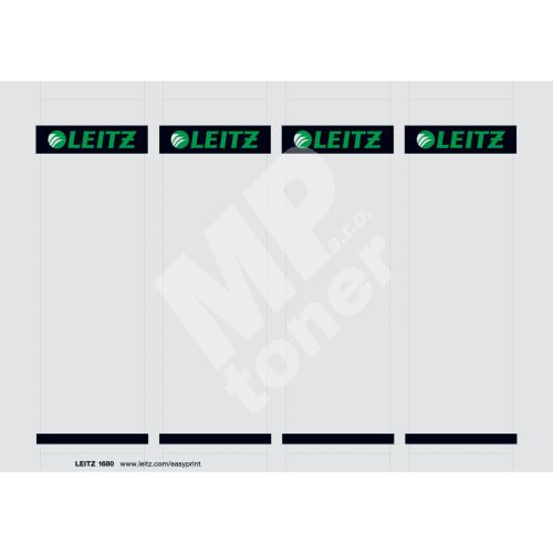 Leitz potisknutelné kartonové štítky na PC pro pákové pořadače 80 mm 1