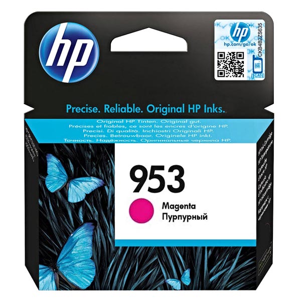 Inkoustová cartridge HP F6U13AE, OfficeJet Pro 8218, 8710, magenta, No.953, originál