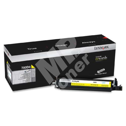 Developer Lexmark 70C0D40, yellow, originál 1