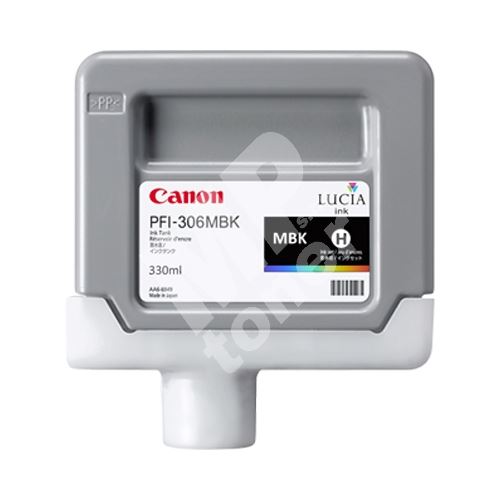 Cartridge Canon PFI-306MBK, matte black, originál 1