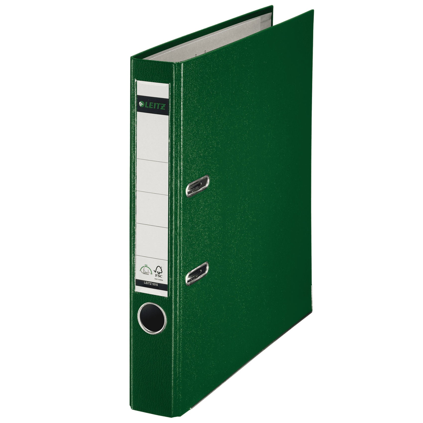 Pákový pořadač Leitz 180, A4, 52 mm, PP/karton, se spodním kováním, zelený
