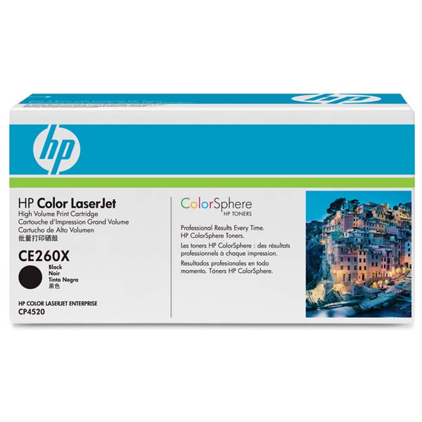Toner HP CE260X, Color LaserJet CP4025, CP4525 black originál