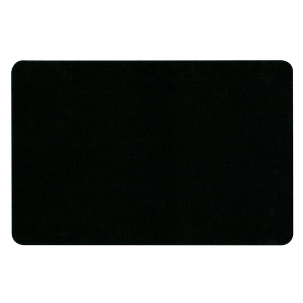 Podložka pod myš, ultra tenká, černá, 23x15 cm, 0.4 mm, Logo