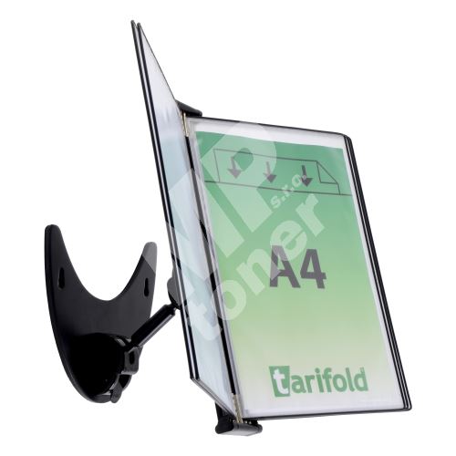 Tarifold 3D kovový držák s ramenem a rámečky, 5 rámečků A4, černé rámečky 1