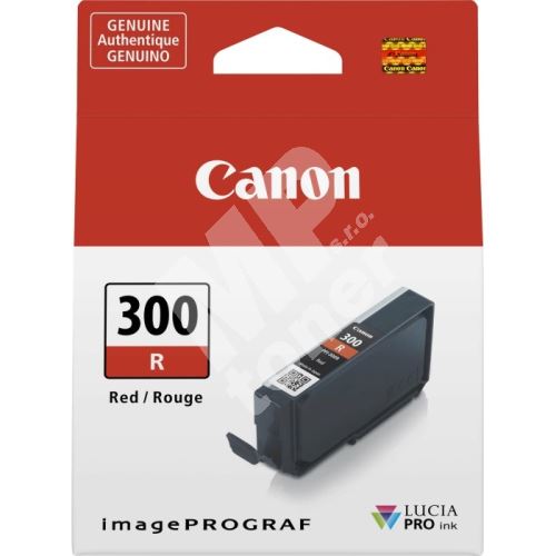 Inkoustová cartridge Canon PFI-300R, iPF-300, red, 4199C001, originál 1