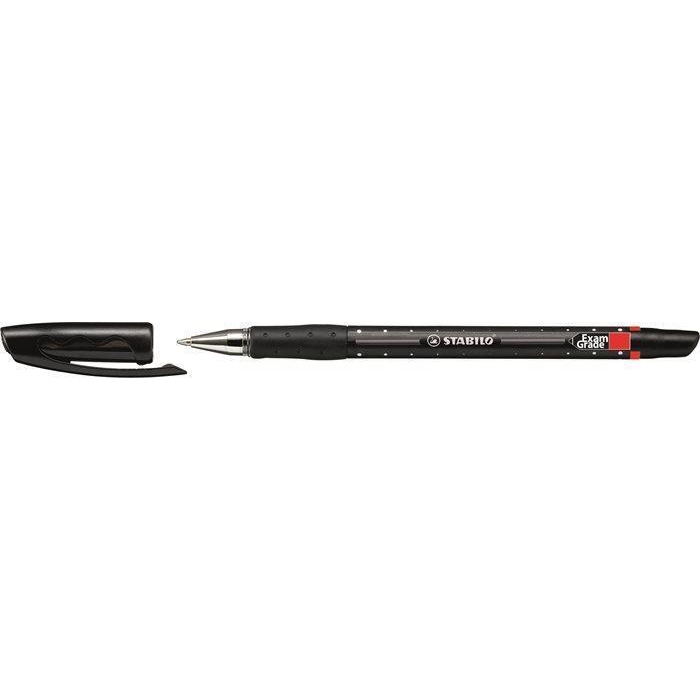 Kuličkové pero Stabilo Exam Grade, 0,45mm, s uzávěrem, černé