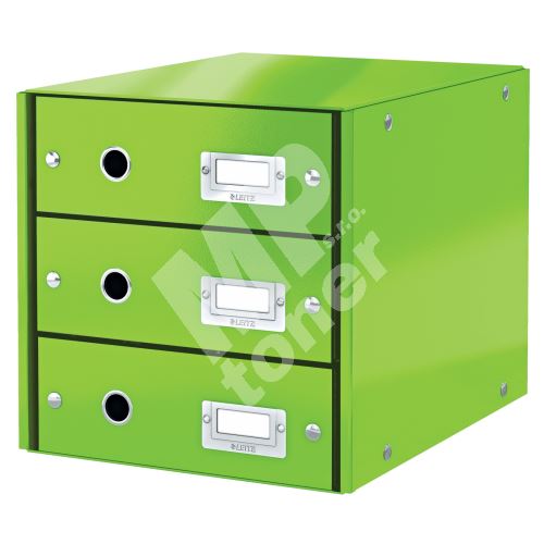 Leitz Click & Store Wow zásuvkový box (3 zásuvky), zelený 1
