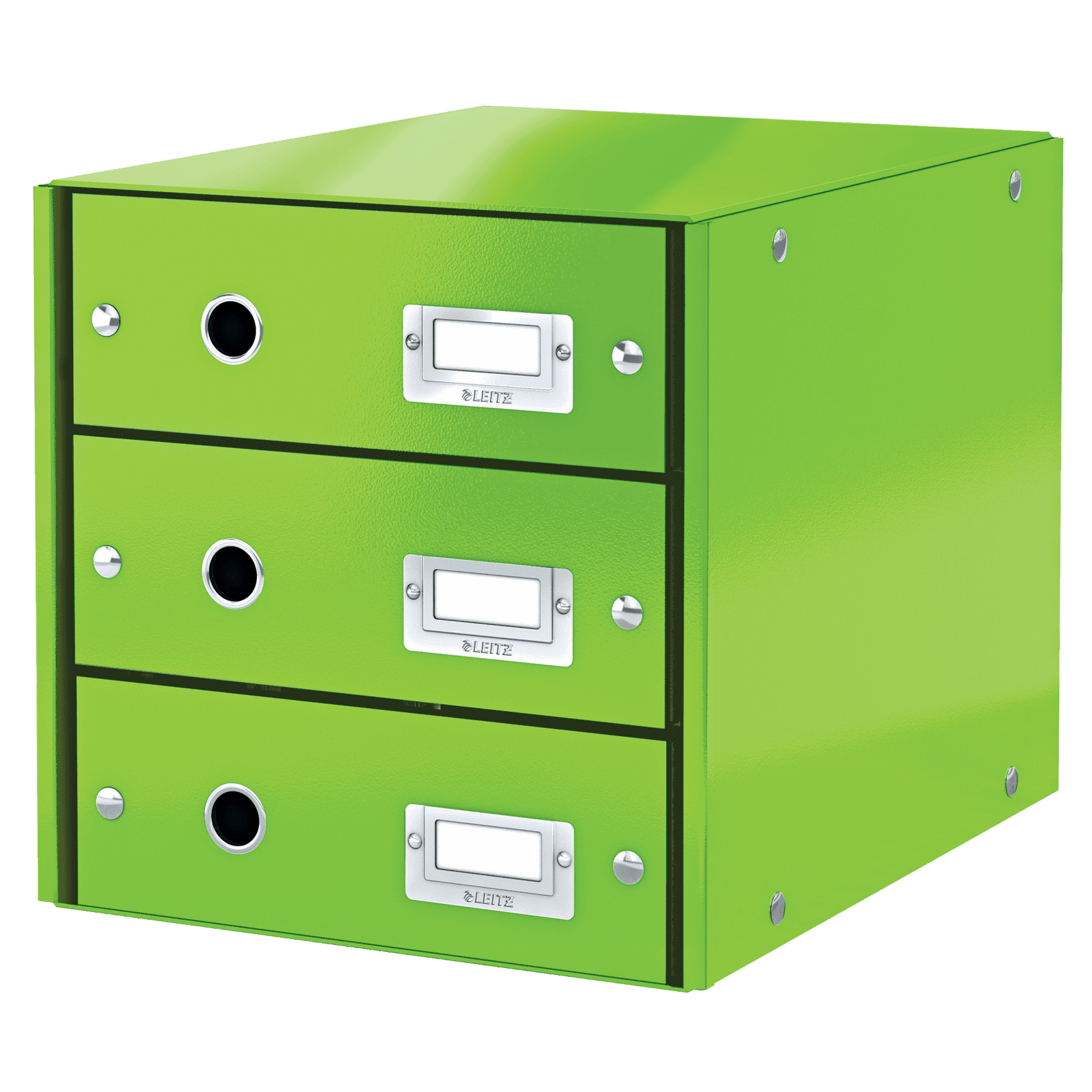 Zásuvkový box Leitz Click & Store WOW (3 zásuvky), zelený