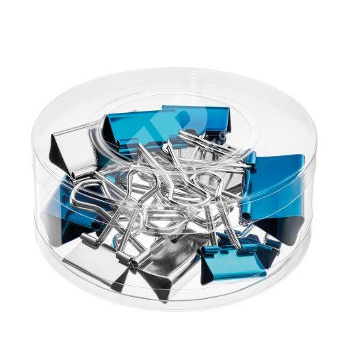 Klipy kovové Herlitz Frozen Glam, 12ks, stříbrná-modrá 1