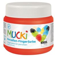 Prstová barva na porcelán Kreul MUCKI, červená, 150 ml