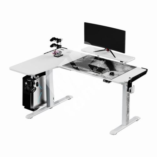 Herní stůl Ultradesk Winger Black, 111x155x60x75-122 cm, elektricky nastavitelný 1