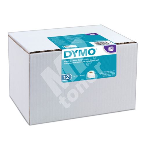Papírové štítky Dymo 101mm x 54mm, bílé, pro přepravu, 12x220 ks, S0722420 1