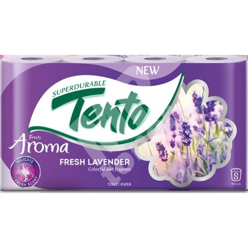 Tento Fresh Aroma Fresh Lavender parfémovaný toaletní papír 2 vrstvý 156 útržků 8 1