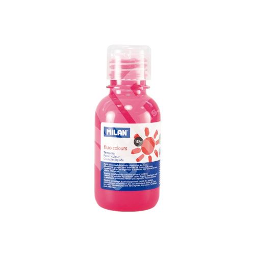 Temperová barva Milan 034437, 125 ml, fluorescenční růžová 1