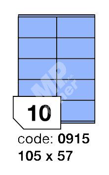 Samolepící etikety Rayfilm Office 105x57 mm 100 archů, matně modrá, R0123.0915A 1