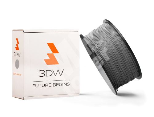 Tisková struna 3DW (filament) PLA, 1,75mm, 0,5kg, stříbrná 1