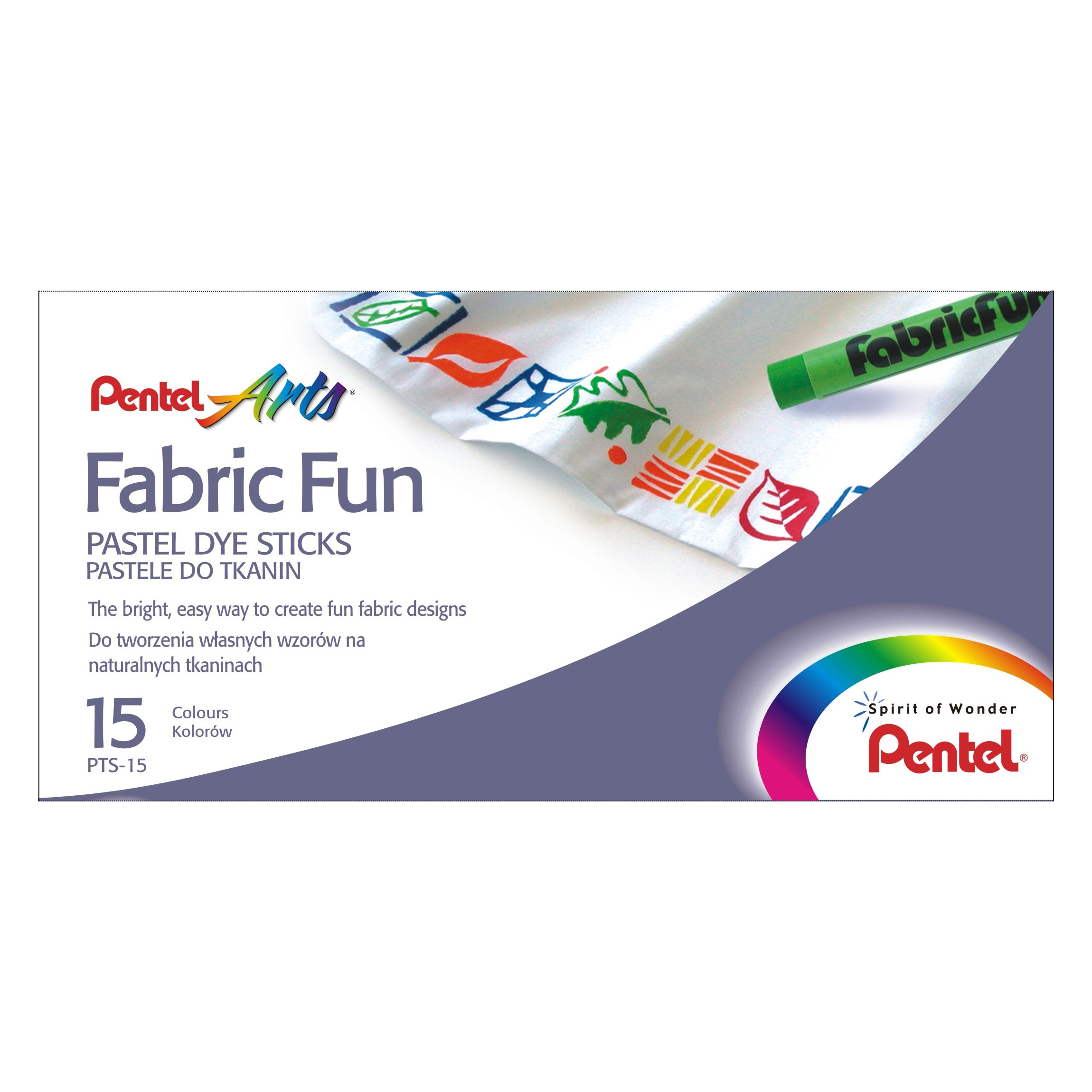 Zažehlovací voskovky na textil Pentel Arts Fabric Fun PTS-15