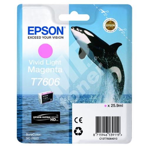 Cartridge Epson C13T76064010, vivid light magenta, originál 1