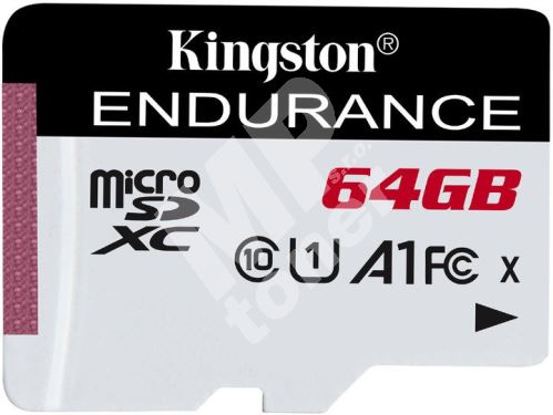 64GB Kingston microSDXC Endurance CL10 A1 95R/45W bez adapteru 1