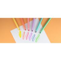 Popisovače Kores Pastel Style, štětcový hrot, 6 barev 10 (9)