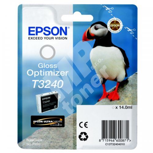 Cartridge Epson C13T32404010, gloss optimizer, originál 1