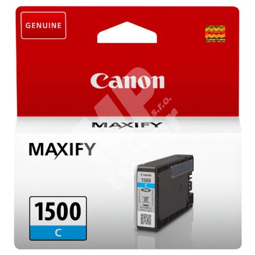 Cartridge Canon PGI-1500C, cyan, 9229B001, originál 1