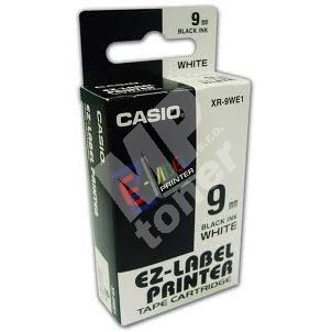Páska Casio XR-9WE1 9mm černý tisk/bílý podklad 1