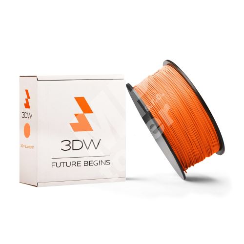 Tisková struna 3DW (filament) PLA, 1,75mm, 0,5kg, oranžová 1
