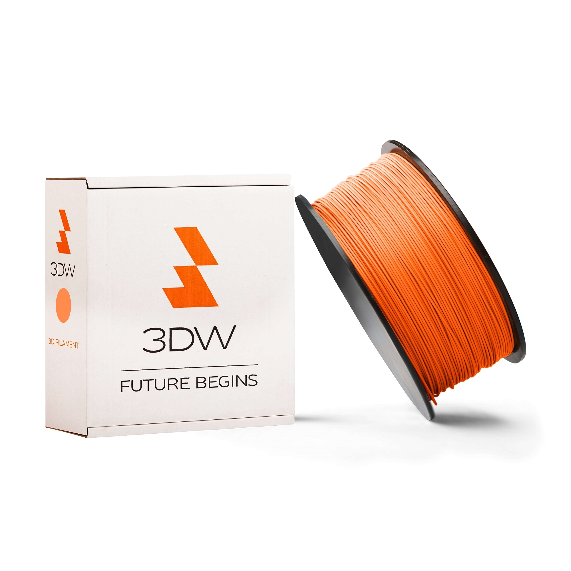 Tisková struna 3DW (filament) PLA, 1,75mm, 0,5kg, oranžová, 190-210°C