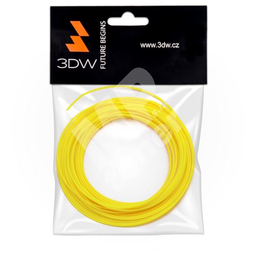 Tisková struna 3DW (filament) PLA, 1,75mm, 10m, žlutá, 220-250°C 1