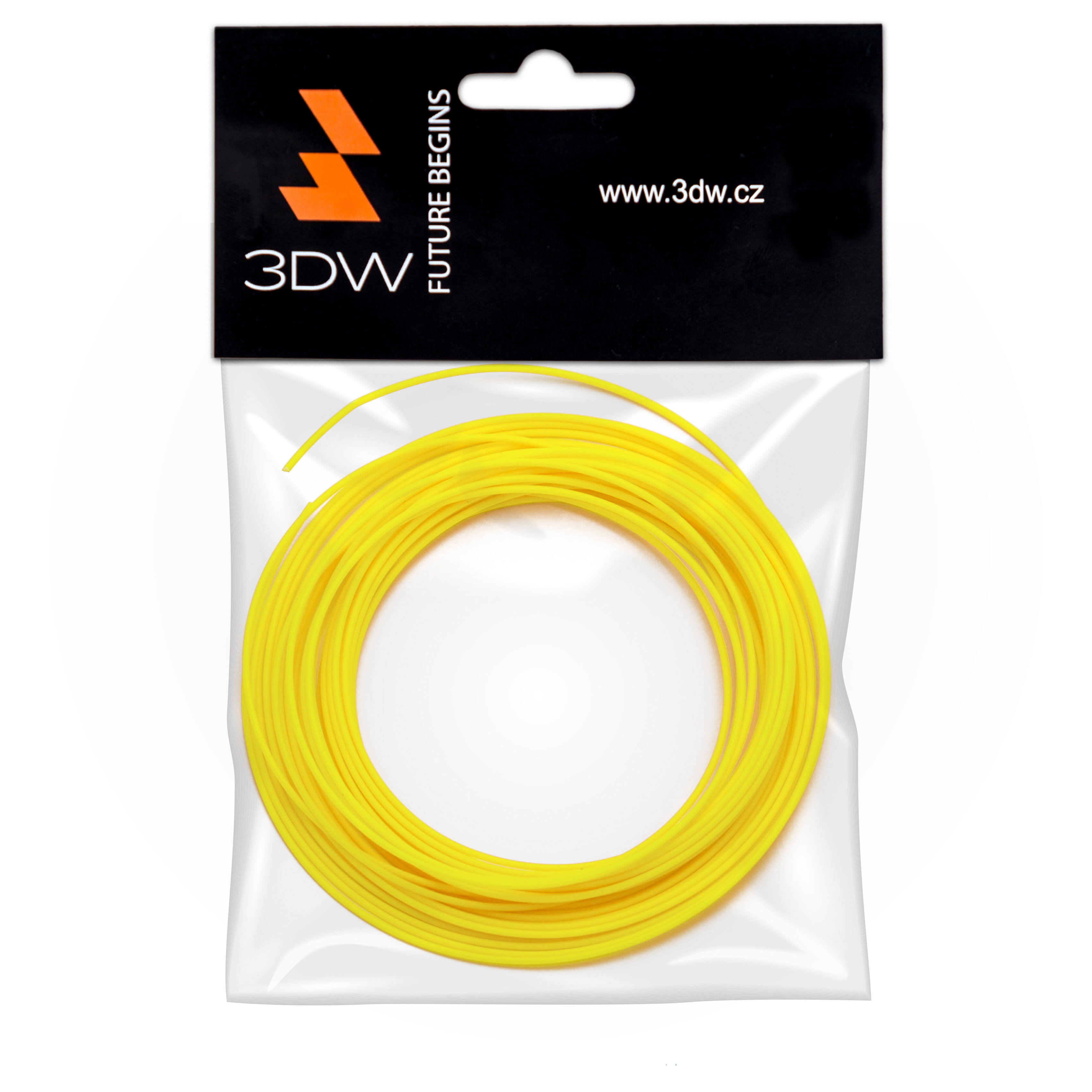 Tisková struna 3DW (filament) PLA, 1,75mm, 10m, žlutá, 220-250°C