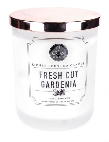 DW Home Vonná svíčka ve skle Svěží Gardénie - Fresh Cut Gardenia, 15oz 1