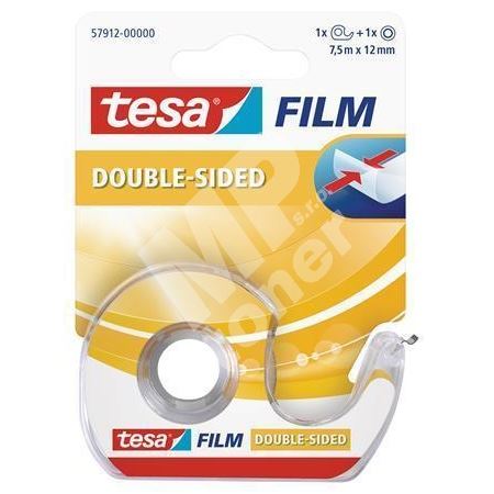 Lepicí páska tesafilm, oboustranná, s odvíječem, 12 mm x 7,5 m, Tesa 1
