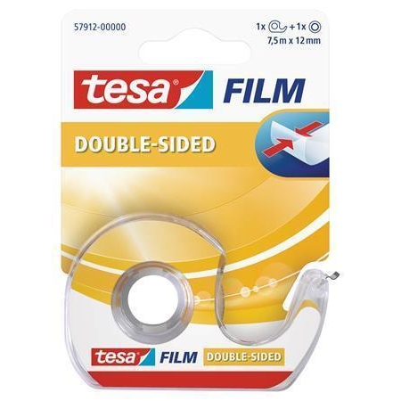 Lepicí páska Tesa tesafilm, 12 mm x 7,5 m, oboustranná, s odvíječem
