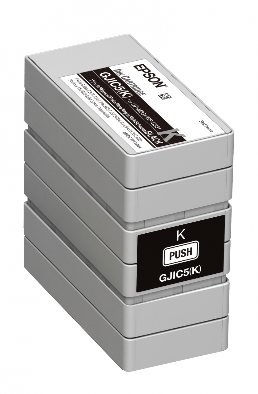 Inkoustová cartridge Epson C13S020563, ColorWorks C831, black, GJIC5(K), originál