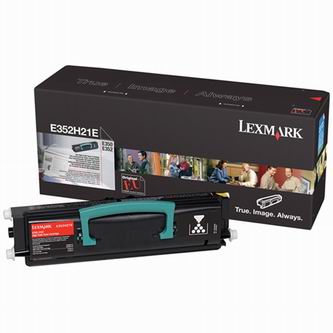 Toner Lexmark E35x, černá, E352H21E, originál