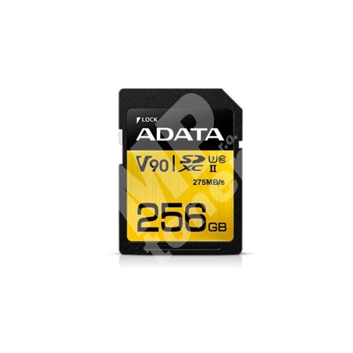 ADATA 256GB SDXC UHS-II U3 (275/155MB) 1