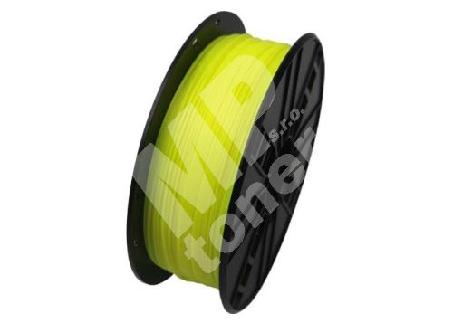 Gembird tisková struna (filament) PLA, 1,75mm, 1kg, fluorescentní, žlutá 1